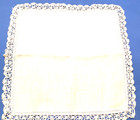 Gift Quality Dainty White Linen Vintage Hanky Lace Edging  Hand Made Lace