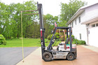 Komatsu Forklift 3000 Lb  Gas  9ft Lift  Good Motor  Transmission  Air Tires 