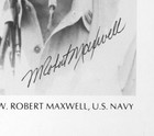 W  Robert Maxwell Deceased Wwii Fighter Pilot Ace-7v Signed 8x10 Bio Photo