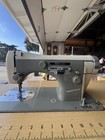 Vintage Necchi Supernova Sewing Machine In Cabinet  Sold For Parts Or Repair  
