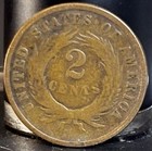 1868 Two 2 Cent Piece