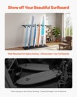 Vevor Surfboard Wall Mount 5 Tiers Vertical Surfboard Rack For Storage   Display