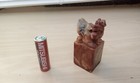 Vintage Chinese Hand Carved Soapstone Dragon Seal Stamp