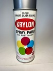 1968 Krylon  Vintage Spray Paint  Bright Silver  Wide Seam Can With Rust Magic 
