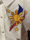 Filipiniana Barong Tagalog Short Sleeves W  Sunburst    sinag    Design
