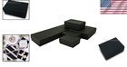 Elegant 100-pack Cotton Filled Jewelry Gift Boxes - Matte Black Assortment