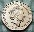 Great Britain 2015 50 Pence  Battle Of Britain 75th Anniversary Unc