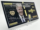     Donald Trump Maga Black Diamond 1 Million Dollar Bill 2024 W Free Display    
