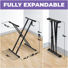 X-style Piano Keyboard Stand   adjustable  Heavy-duty Foldable Stand For 54   88 Key