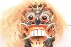 Vintage Rangda Barong Balinese Hindu Tribal Mask 36    Long