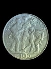 Czechoslovakia 1955 100 Korun Silver Coin Celebration Of 10 Yrs  Liberation