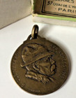 Antique French High Relief Commemorative Medal - Clemenceau 1918 - Iob