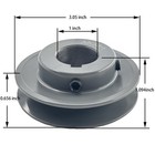 Saelno Ak30-1 Sheaves v Belt Pulley 1 Inch Bore 3 05  Od motor Pulley Cast Ir   