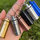 2x Premium Aluminum Waterproof Medication Pill Container Box Keychain With Spoon