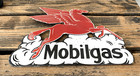 Vintage Mobilgas Lubrication Pegasus Horse Gasoline Porcelain Gas Motor Oil Sign
