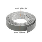 Uxcell Edge Banding  3 4 Inch X 10ft Pre-glued X 10ft  Dark Gray 
