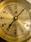Ship s Time Quartz Porthole Style Maritime Wall Clock Brass   Glass