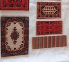 Vintage Lot 6 Lundby Dollhouse Rugs Carpet Accessories Rug