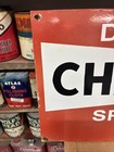 Vintage Porcelain Champion Dependable Spark Plugs Metal Sign 30   x15    Gas Station