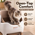 Open-top Smart Self-cleaning Cat Litter Box With App Control 