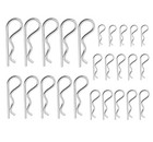 25 Pcs Cotter Pin Assortment Kit Heavy Duty R Clips Zinc Plated Hardware Pins
