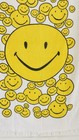 Vtg 1970s Retro Happy Smiley Face Beach Towel Wildwood Nj Vacation Souvenir