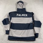 Vintage New Zealand Rugby Shirt Mens Large Striped Long Sleeve Hooded All Blacks