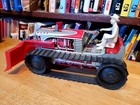 Very Nice Vintage 1940 s Marx   5 Tin Litho Wind Up  Farm Tractor W  Scraper