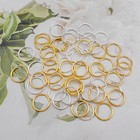 100 Pcs Open Jump Rings Alloy For Crafts Diy Jewelry Making Connectors 12x1 Mm