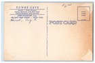 New Modern Towne Cafe Dining Room Fountain Interior View Price Utah Ut Postcard