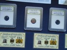     3 Pc lot-certified Topaz Gem - Gold And Red Seal Two Dollar Bill-estate  Sale   