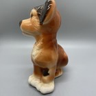 Vtg Royal Copley Ceramic Dog Puppy Figurine Brown   White Terrier Mixed Breed 7 