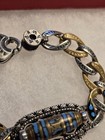 Words Of God Sterling Silver Bracelet  31 Grams 8 Inches Enemal