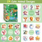 3 Rolls Animal Stickers For Kids  1500 Pcs Kids Stickers Bulk For Toddlers 2-4