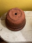 Vintage Late 50s Terracotta Planter Pot With Fleur De Lis Relief
