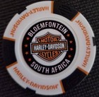 Harley Davidson Poker Chip  wht blk org  Human Hd bloemfontein  South Africa