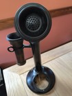 Antique Kellogg Brass Candlestick Telephone Manual Desk Stand Excellent Project