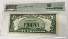 1934a  5 Silver Certificate Pmg 64 Choice Uncirculated Epq Fr 1651 Ja Block