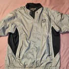 Footjoy Dryjoys Mens Large Short Sleeve Golf Windbreaker Ross Bridge Gray Black