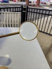 Vintage Brass Desk Top 3    Magnifying Glass  Adjustable Three Ways  Felt Bottom