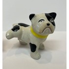 Bull Dog Salt   Pepper Shakers Lifted Leg   Red Fire Hydrant