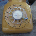 Vintage Itt Mustard Yellow Rotary Telephone S-c 500d Dec 1971