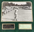 1950 Us Open Ben Hogan Signed 16x20 Photo Framed W  Check Le 500 Auto Fanatics