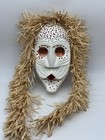 False Face Smallpox Mask Iroquois Carved Wood Mask Corn Husk Hair Rare