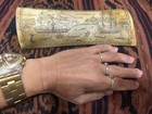     The Whaler Indian Of Tahiti   detailed Sperm Whale Tooth Scrimshaw Reproduction