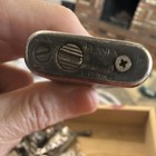 Dunhill Pocket Electronic Lighter Engraved Silver Tone Metal Case Japan