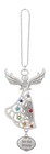 Ganz Angel Car Charm  see The Beauty  7 Different Colored Chakra Stones   Card