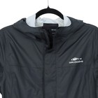 Grundens Weather Watch Rain Jacket Mens Size S Black Lightweight Full Zip Hooded