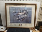 Vtg  Blue Angels Statue Liberty Anniversary  best Wishes  Framed Poster
