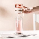 Glass Water Bottle With Tea Infuser And Double Wall